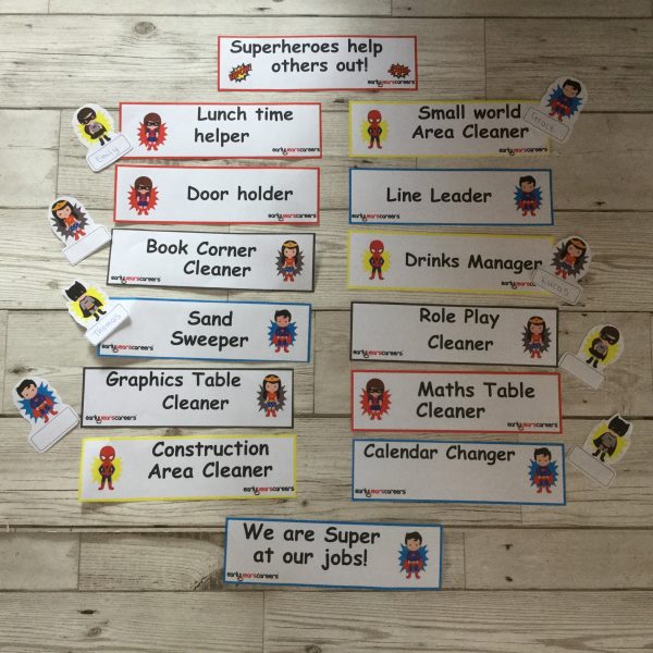 206 Superhero Helper Cards