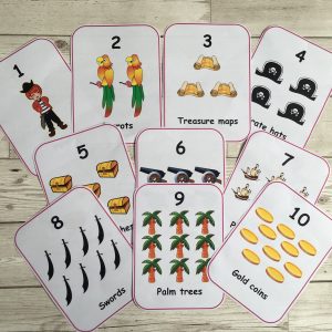 Pirate Number Flashcards