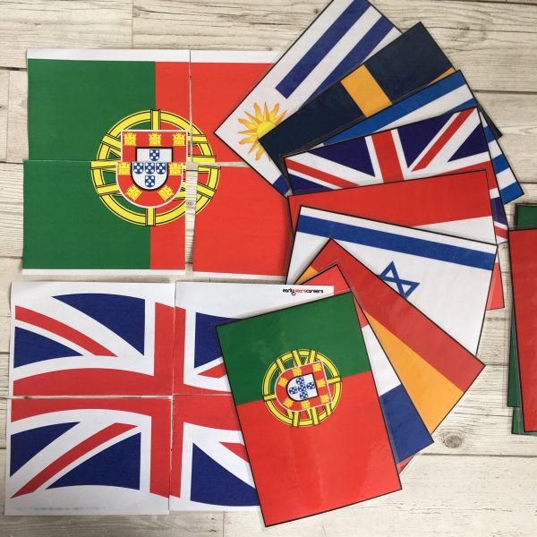 230 Flag Puzzles and Flags from Around the world