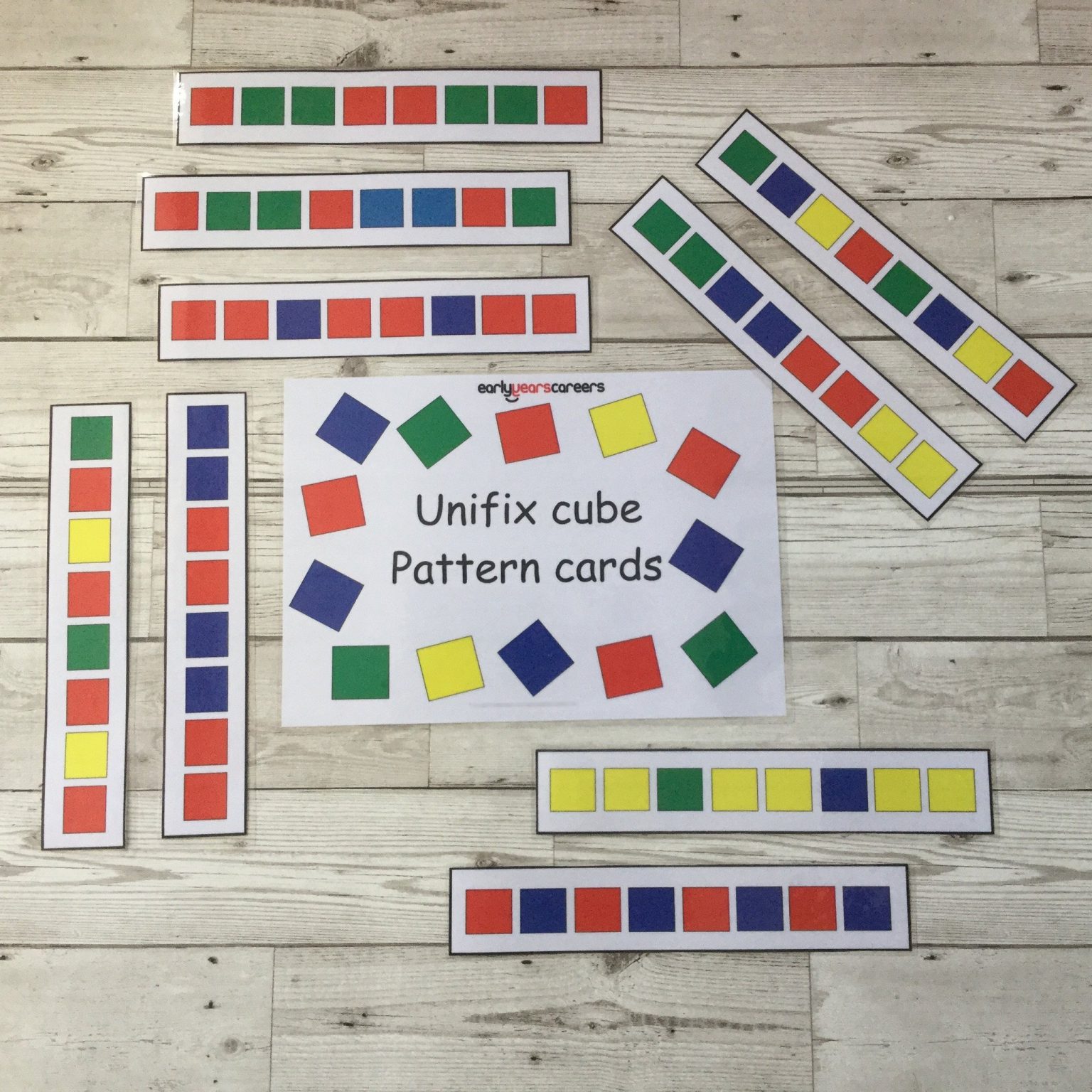 Unifix Cube Pattern Cards Piggledots Unifix Cube Pattern Cards Piggledots